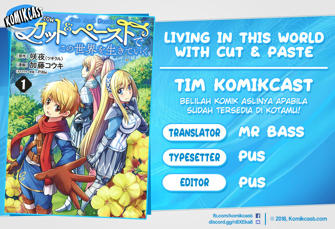 Living In This World With Cut & Paste Chapter 03.1 Gambar 1